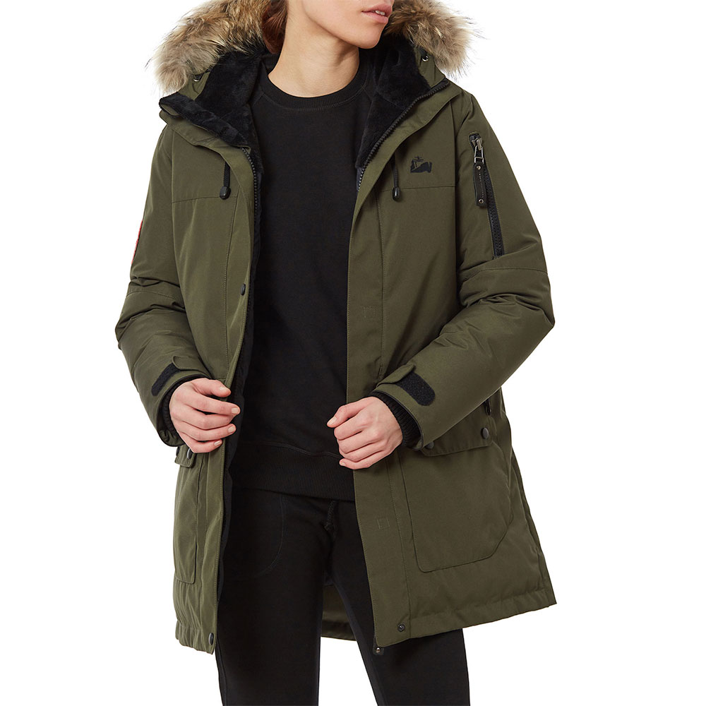 Зимняя женская парка с капюшоном POLARIS для сильных морозов