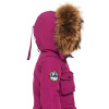 Теплая зимняя куртка UMKA для девочек. Цвет: Розовый