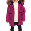 Теплая зимняя куртка UMKA для девочек. Цвет: Розовый