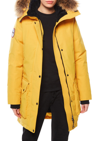 CHILL - легкая женская парка для городской зимы. Цвет: Желтый