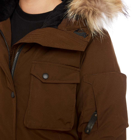 Универсальная повседневная женская парка UMI. Цвет: Какао