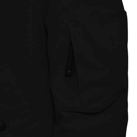 Женская куртка BOMBER из натурального гусиного пуха Черный