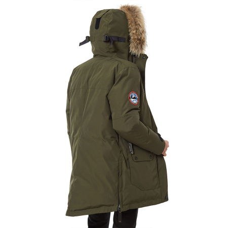 Женская парка POLARIS для суровой зимы. Цвет: Хаки
